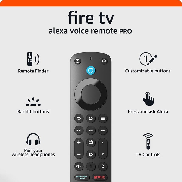 Die neue Fire TV Remote Plus ersetzt die hier abgebildete Fire TV Alexa Voice Remote