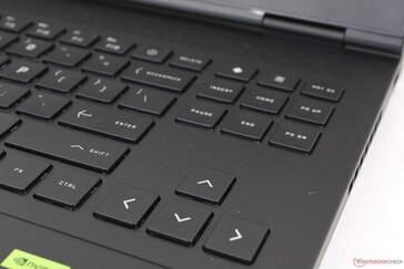 Die Pfeiltasten sind groß und weit auseinander