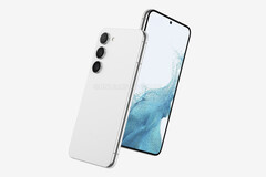 Das Samsung Galaxy S23 soll wie ein Galaxy S22 mit dickeren Bildschirmrändern und neuem Kameramodul aussehen. (Bild: Digit / @OnLeaks)
