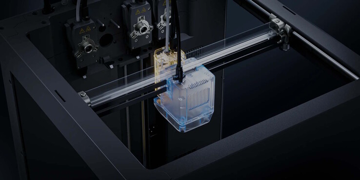 Es wird der Druckkopf und nicht nur das Filament gewechselt