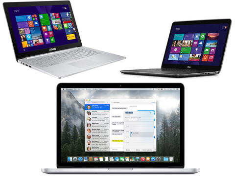 Im Vergleich: Dell XPS 15 vs. Apple MacBook Pro 15 vs. Asus ZenBook Pro UX501