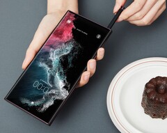 Einige Nutzer des Samsung Galaxy S22 Ultra berichten von einem unschönen Streifen im Display. (Bild: Samsung)