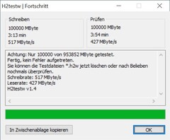 Alles ok am PC 2 mit Thunderbolt 3