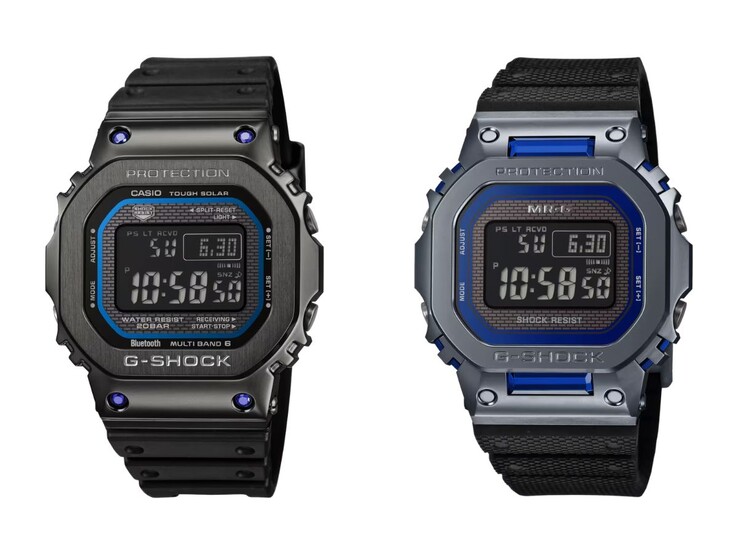Die Casio G-Shock GMWB5000SB-1A2 (links) und MRGB5000SA-2 (rechts)