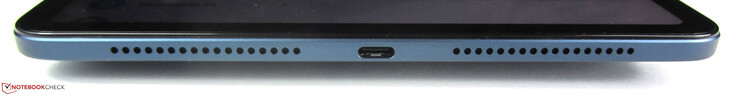 Fußseite: Lautsprecher, USB-C 2.0