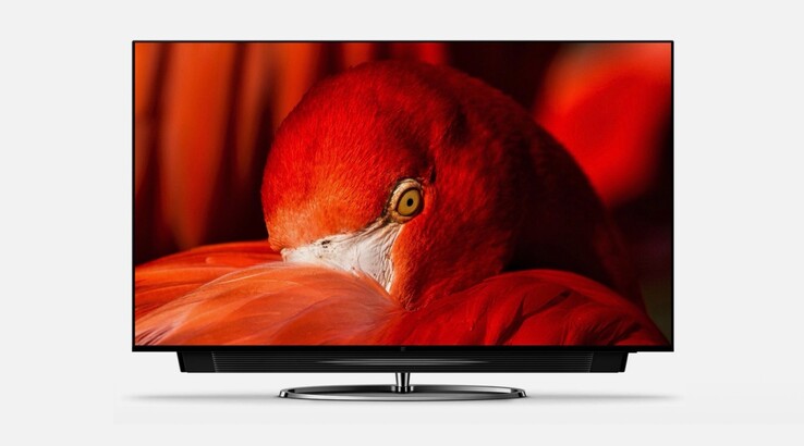 Die integrierte Soundbar der OnePlus Q1-Serie kann im Fernseher versenkt werden, wenn sie nicht genutzt wird. (Bild: OnePlus9