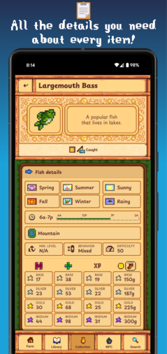 Item-Details in der Gunther’s Library-App.(Bildquelle: Google Play Store)