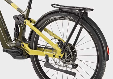 Verbaut ist ein Gepäckträger