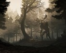 Bild aus dem Spiel GreedFall, das einen Wald und eine Kreatur zeigt. (Bildquelle: Steam)