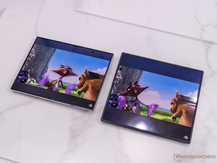 Ein Direktvergleich zwischen den beiden Samsung Galaxy Z Fold8 Display-Größen in diesem Jahr.