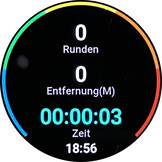 Trainingsanzeige beim Schwimmen