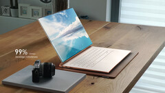 Mit dem ZeroEdge zeigt Compal, wie hübsch Laptops ohne lästige Bildschirmränder sein könnten. (Bild: Compal)