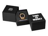 Die neue Casio G-Shock DW-5600BEP-9 wird in einer speziellen Verpackung mit der Aufschrift „Time is Money“ geliefert