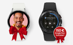 Die Samsung Galaxy Watch4 gibt es mit 150 Euro Guthaben für den Google Play Store dank Aktion derzeit rechnerisch besonders günstig. (Bild: Samsung)