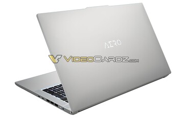 Gigabyte Aero 17 2022 – Hinten (Bild: VideoCardz)