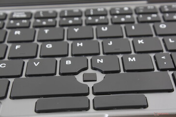 Die Maus ist spürbar weniger genau und sprunghafter als Lenovos TrackPoint