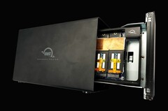 OWC kühlt acht M.2 SSDs mit acht AirJet Minis. (Bild: OWC)