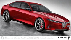 Bild: Autoexpress, Avarvarii - E-Auto: Alfa Romeo greift Audi, BMW, Mercedes und Tesla mit großer Elektro-Limousine an.