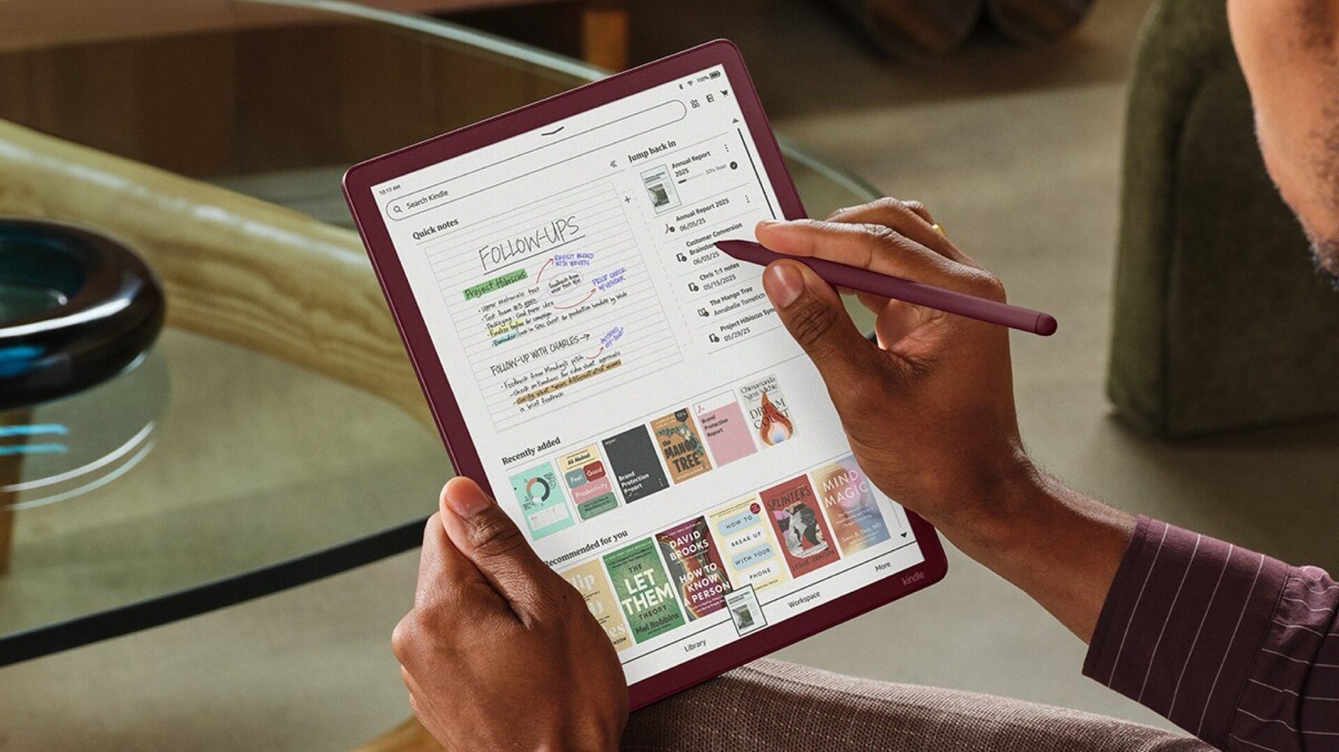 Csym Amazon Amazon präsentiert Kindle Scribe mit Farbdisplay im brandneuen Design ...