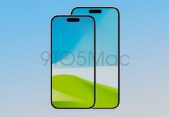 Das Apple iPhone 15 Plus wird dank schlankerer Bildschirmränder etwas kompakter als sein Vorgänger. (Bild: 9to5Mac)