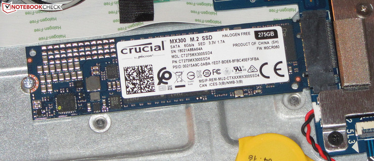 Dieser kann mit einer SSD belegt werden.