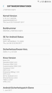 Samsung Galaxy J7 (2017): Software