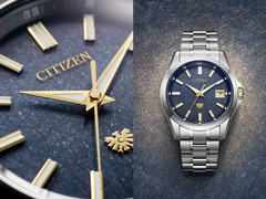 Eine Nahaufnahme der neuen The Citizen Uhr neben der gesamten Uhr.