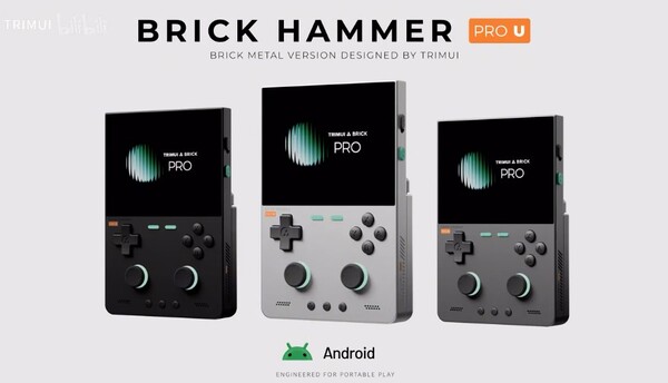 Der TrimUI Brick Hammer Pro U hat ein Metallgehäuse und einen Snapdragon-Prozessor