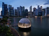 Apple Marina Bay Sands in Singapur wird schon am Donnerstag, dem 10. September, erstmals seine Pforten für Kunden öffnen. (Bild: Apple)