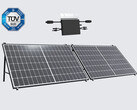 Balkonkraftwerk mit Solarmodulen Vertex S für optimale Schwachlicht-Performance (Bild: Trina Solar, Hoymiles)