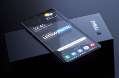 Es ist ein neues Patent für ein Samsung-Smartphone aufgetaucht (Bild: Rendering von Snoreyn, LetsGoDigital) 