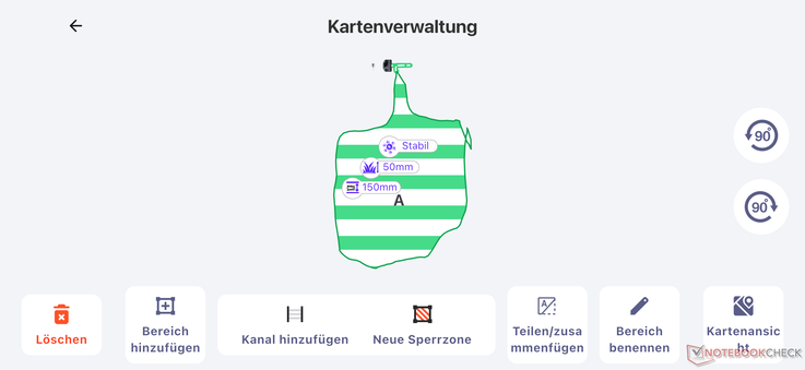 Kartenverwaltung mit Sperrzonen und Co