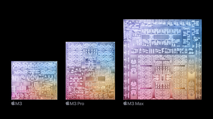 Apple M3, M3 Pro & M3 Max (Quelle: Apple)