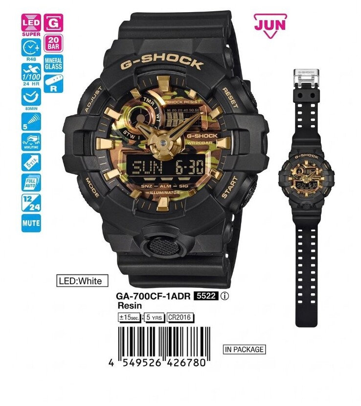 Casio G-Shock GA-700CF-1A