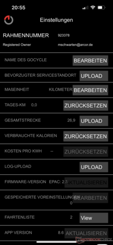 Die App bietet viele Einstellungsmöglichkeiten.