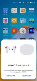 Mit EMUI 12 werden die FreeBuds Pro 3 automatisch erkannt.