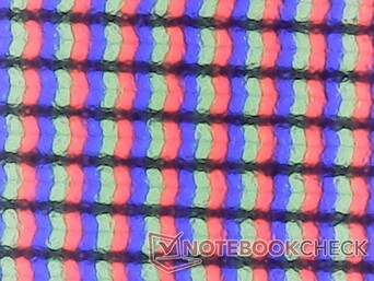 Das matte Panel ist etwas körniger als glänzende Alternativen