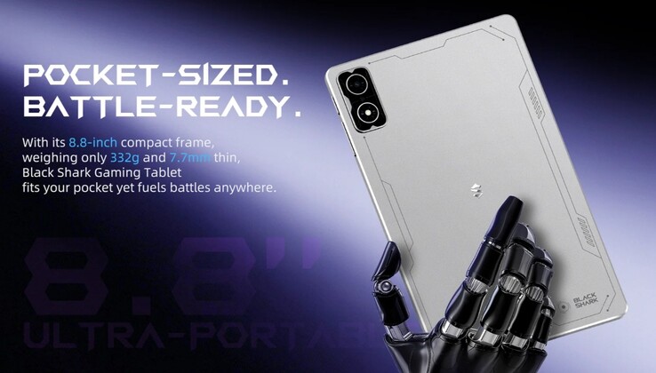 Das Tablet ist mit 8,8 Zoll kompakt und mit 332 Gramm auch recht leicht