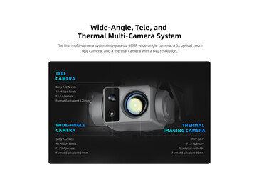 Verbaut ist auch eine Wärmebildkamera (Bildquelle: Fimi)