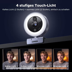 Ugreen 2K-Webcam mit Ringlicht