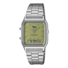 Casio AQ-230ECK-3A mit einem Zifferblatt in Matcha-Grün.