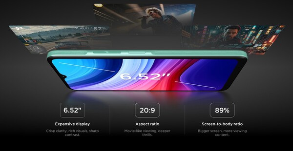 Das Alcatel 3 (2025) verfügt über ein HD+ Display mit einer Helligkeit von 400 Nits. (Bildquelle: Alcatel)