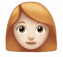 Mit iOS 12.1 wird das Emoji-Angebot auch um Gesichter mit roten Haaren erweitert. (Bild: Apple)