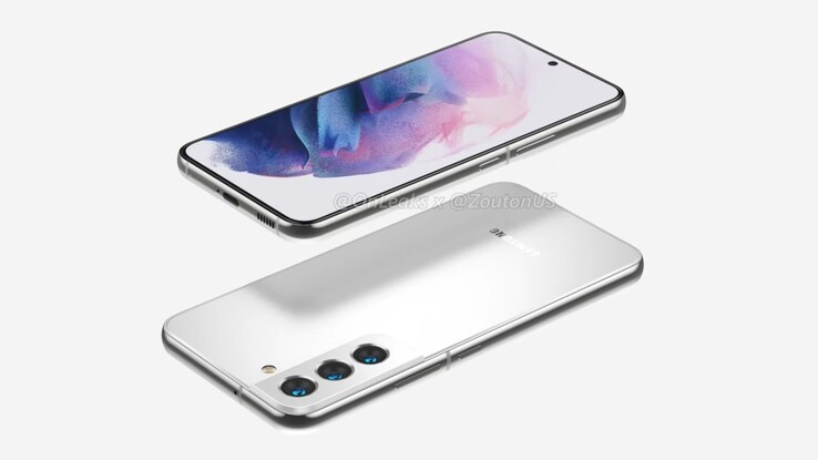 Das Samsung Galaxy S22 soll seinem Vorgänger recht ähnlich sehen, lediglich das Galaxy S22 Ultra erhält ein neues Design. (Bild: @OnLeaks / @ZoutonUS)