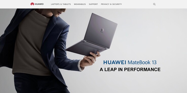 Die US-Webseite von Huawei erwähnt Smartphones mit keinem Wort. (Screenshot: Huawei)