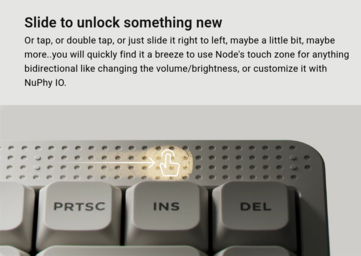 Die Touch Bar der NuPhy Node75. (Bildquelle: NuPhy)