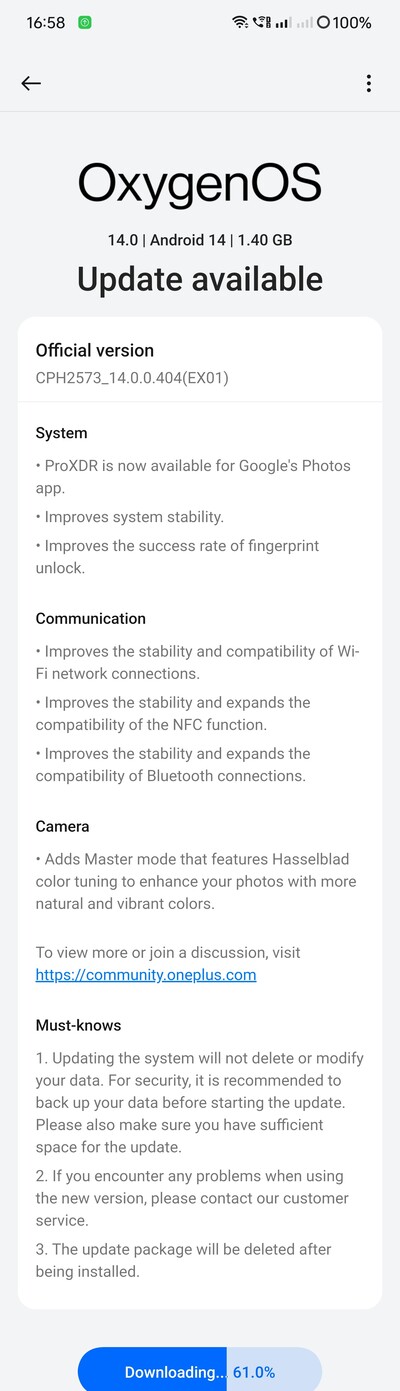Bild: OnePlus Community