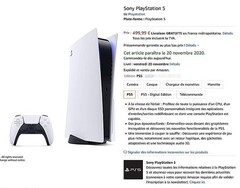 Hat Amazon Preis und Datum der PlayStation 5 verraten? (Quelle: Amazon.fr via Play Experience)
