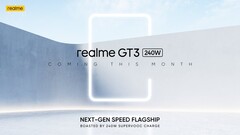 Realme kündigt das Realme GT3 für den Februar 2023 an. (Bild: @realmeglobal)