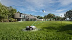 Der RoboUP T1200 Pro ist ein weiterer Mähroboter ohne Begrenzungsdraht. (Bild: RoboUP)